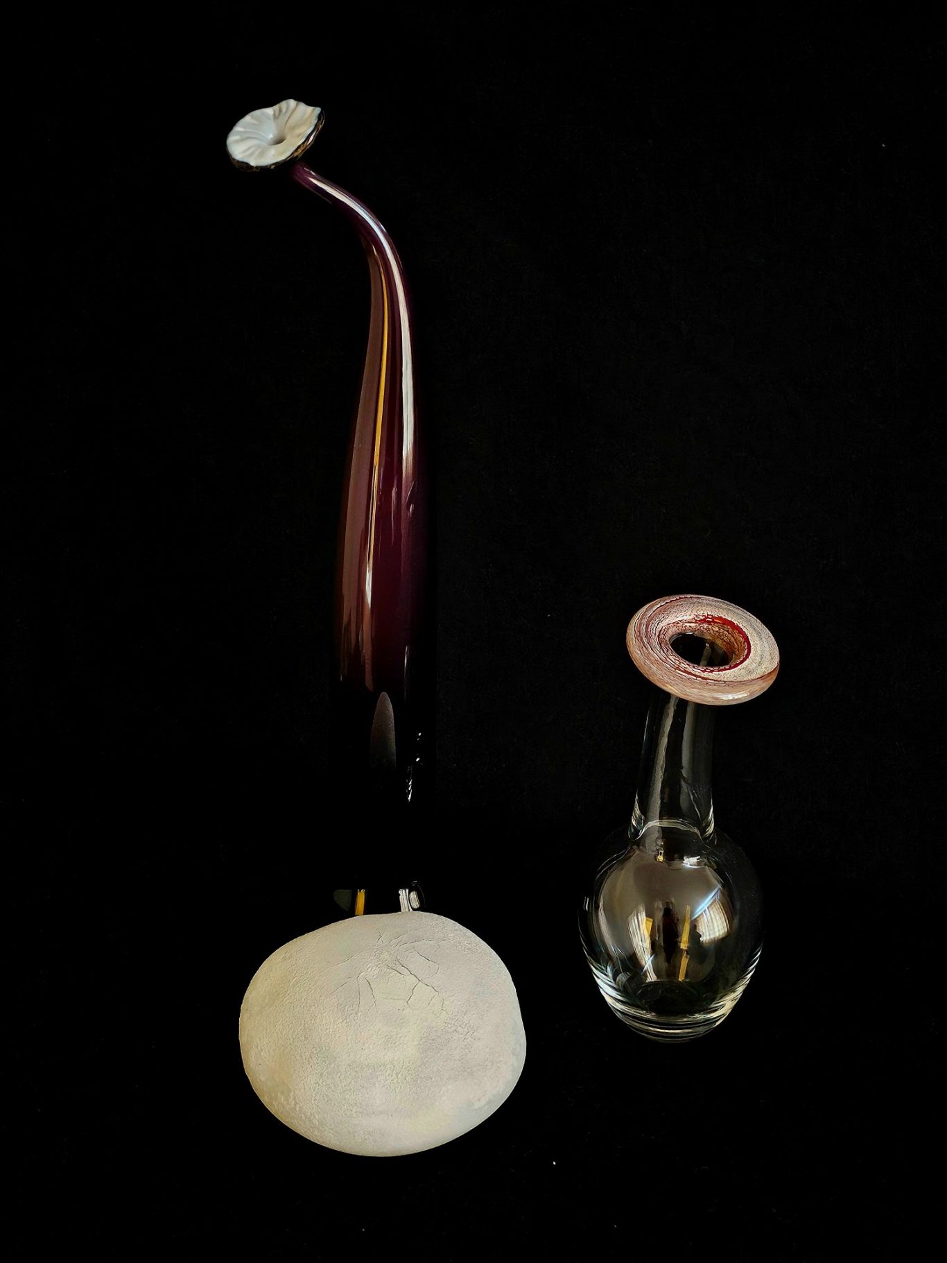 Among the Fallen leaves Fungi inspired glass vessels